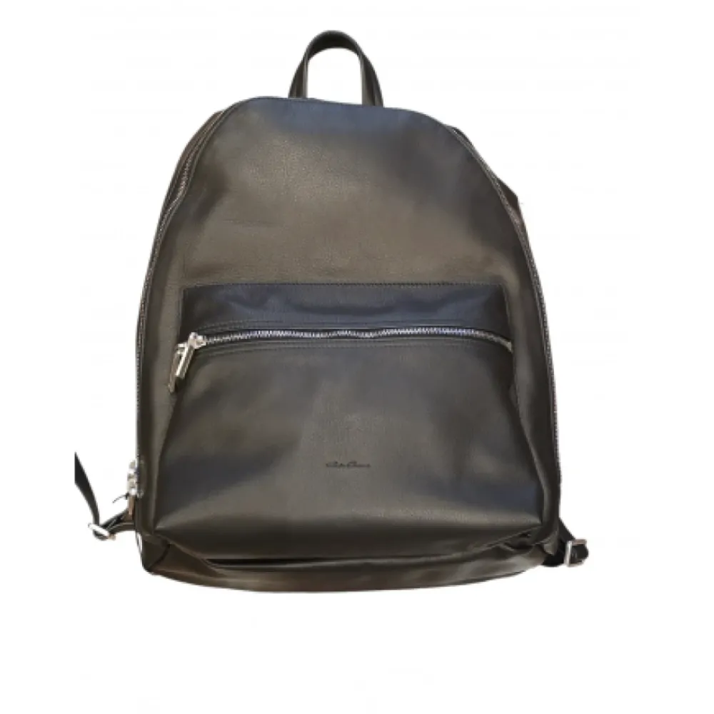 DAMES Rick Owens Glad Leren Rugzak met Ritsvakken