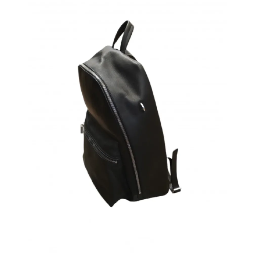 DAMES Rick Owens Glad Leren Rugzak met Ritsvakken