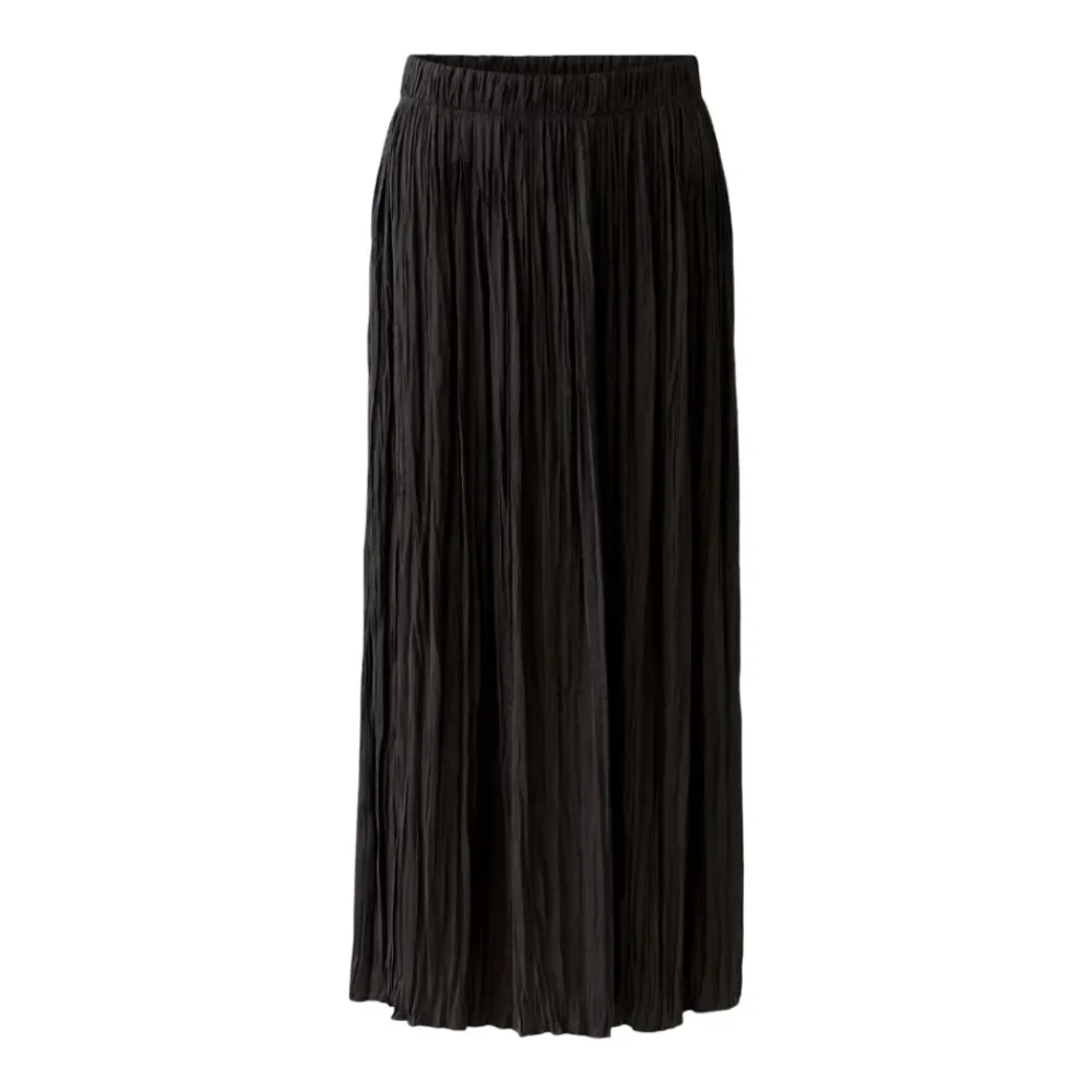 DAMES Oui Rokken^Glanzende Crinkle Maxi Rok