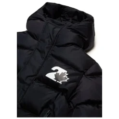 Dsquared2 Glanzende Nylon Gewatteerde Jas met Capuchon