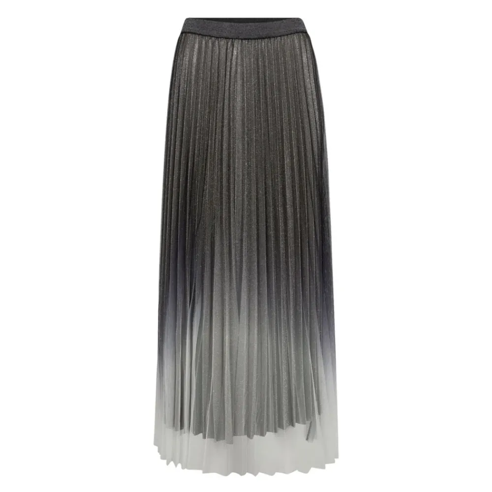 DAMES Co'Couture Glittercc Plissé Rok Zilver
