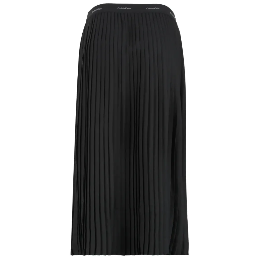 DAMES Calvin Klein Rokken^Gonna midi a pieghe in crêpe