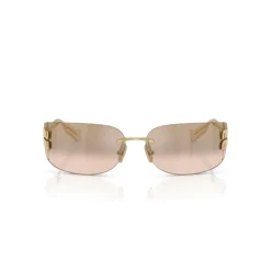 DAMES Miu Miu Zonnebrillen^Goud/Brons Spiegel Zonnebril