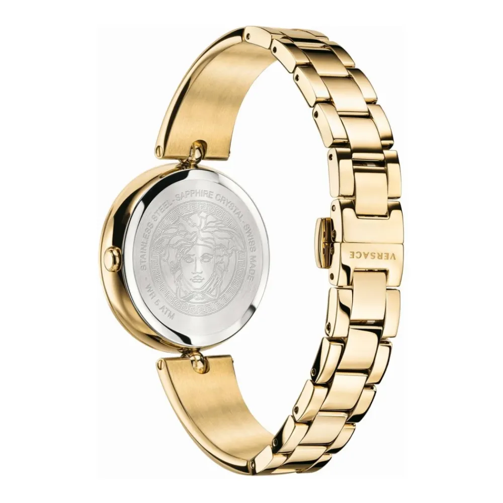 DAMES Versace Gouden Palazzo Roestvrijstalen Horloge