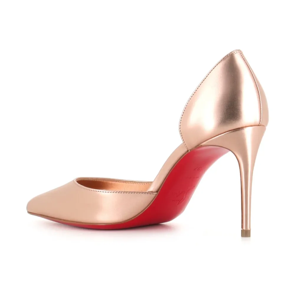 DAMES Christian Louboutin Goud Gelamineerde Leren Hakken