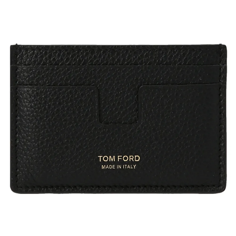 Heren Tom Ford Portefeuilles^Grained Leather Card Holder
