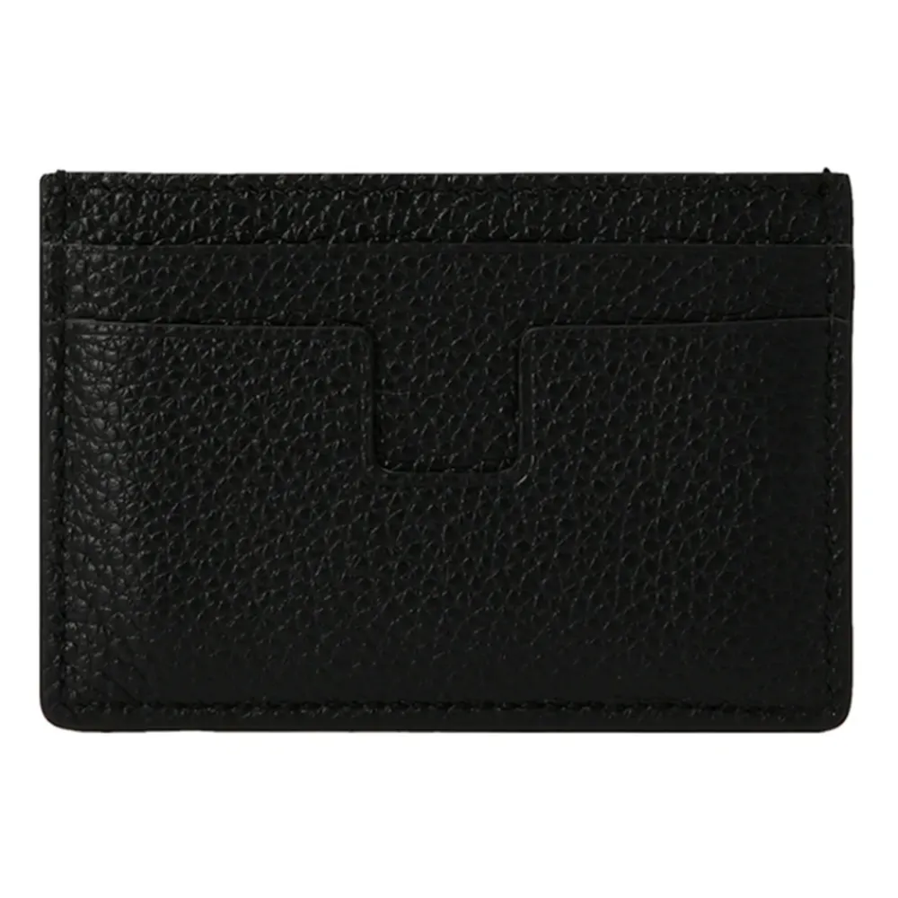 Heren Tom Ford Portefeuilles^Grained Leather Card Holder