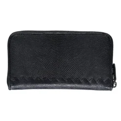 Heren Bottega Veneta Grainy Leather Zip-Around Portemonnee