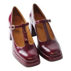 DAMES Chie Mihara Granate Rode Suède Hakken