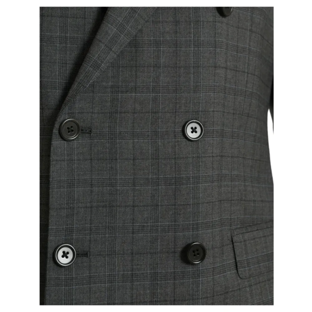 Heren Dolce & Gabbana Kostuums^Geruit Wol 2-Delig Pak