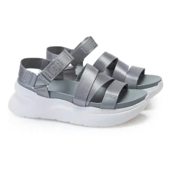 DAMES UGG Wit Textiel Platform Sandalen