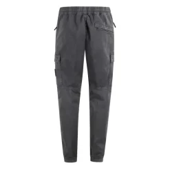 Heren Stone Island Grijze Broek met Verborgen Zakken