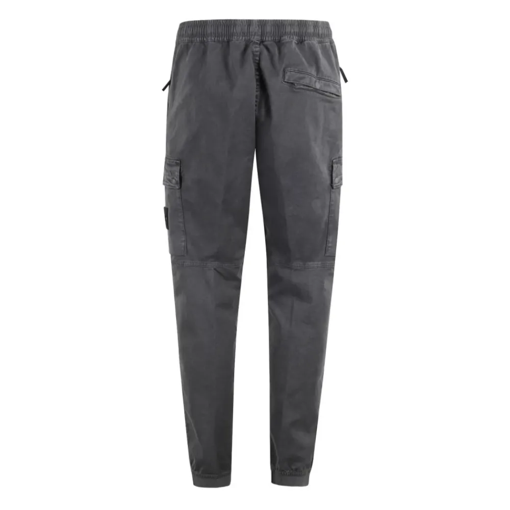 Heren Stone Island Grijze Broek met Verborgen Zakken