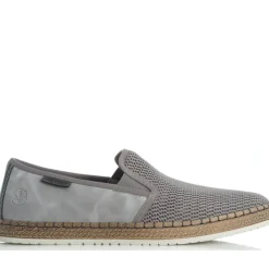 Heren Rieker Grijze Espadrilles