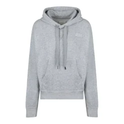 DAMES Isabel Marant Grijze Geborduurde Logo Hoodie Sweater