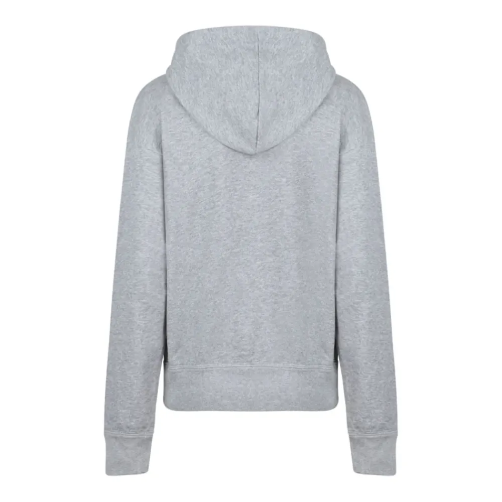 DAMES Isabel Marant Grijze Geborduurde Logo Hoodie Sweater