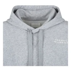 DAMES Isabel Marant Grijze Geborduurde Logo Hoodie Sweater