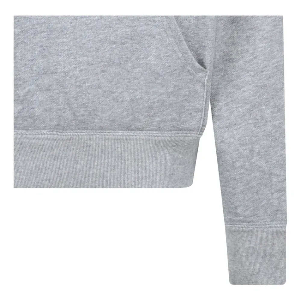 DAMES Isabel Marant Grijze Geborduurde Logo Hoodie Sweater