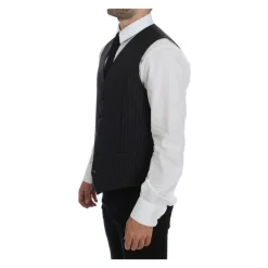 Heren Dolce & Gabbana Kostuums^Grijze Gestreepte Jurk Vest
