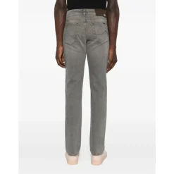 Heren Jacob Cohën Jeans^Grijze Getailleerde Broek AW25