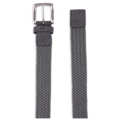 Fay Riemen En Bretels^Grijze Geweven Stretch Riem met Logo