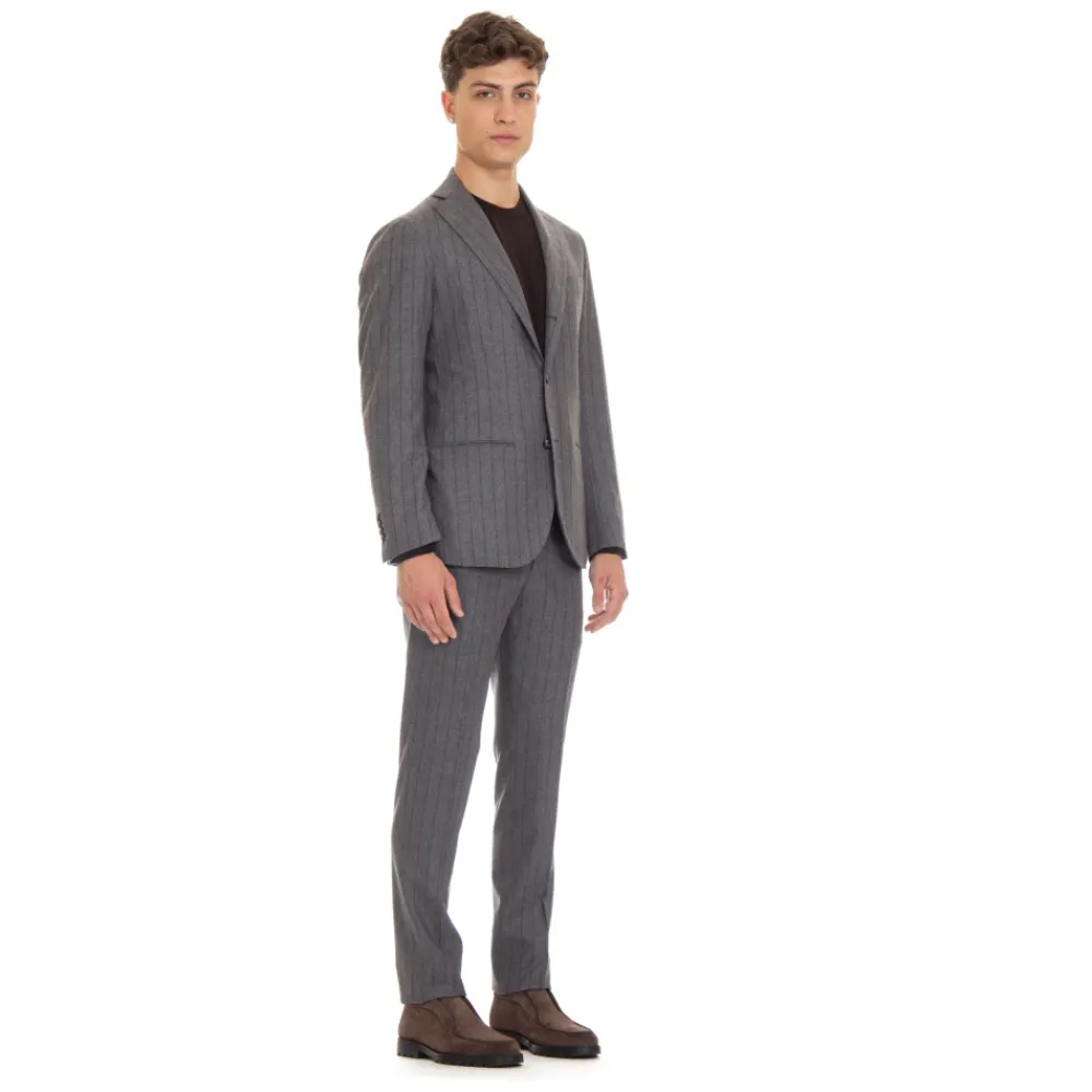 Heren Barba Grijze Jurk Pak Monopetto