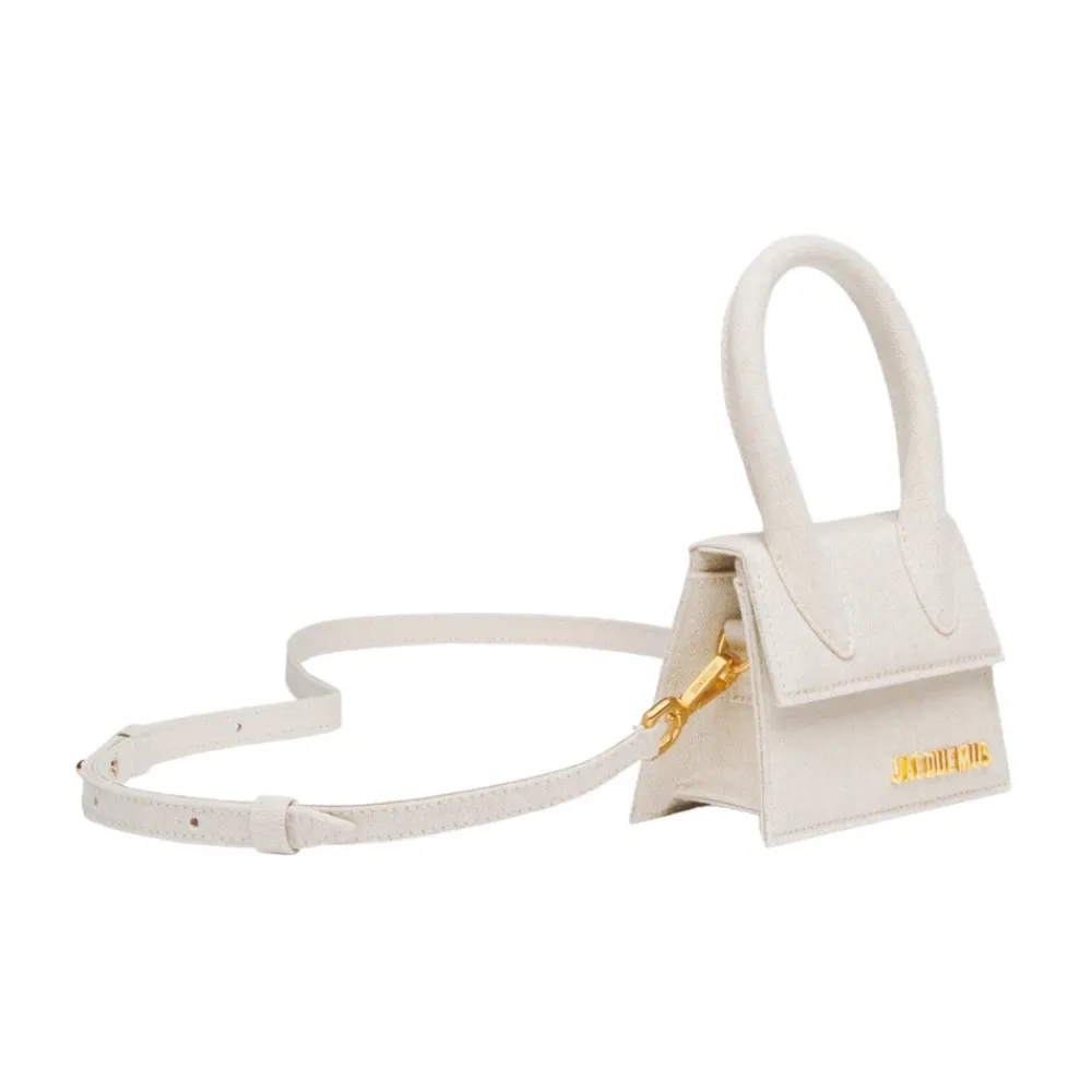 DAMES Jacquemus Heuptassen^Grijze Linnen Katoen Acryl Tas