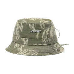 Heren Jacquemus Grijze Logo Bucket Hat Stijlvol
