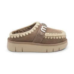 DAMES Mou Loafers^Grijze Olifant Pantoffels met Bounce Logo