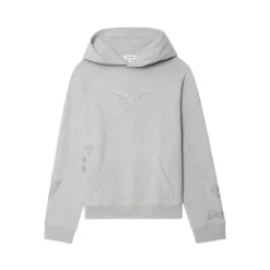 DAMES Zadig & Voltaire Grijze Rhinestone Hoodie