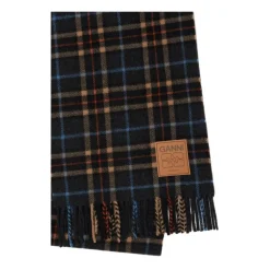 DAMES Ganni Sjaals^Grijze Sjaal Collectie