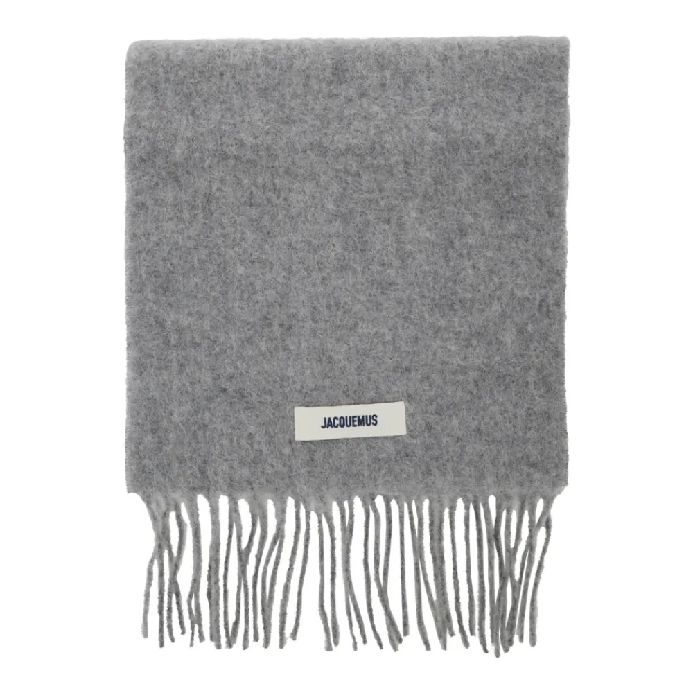 Jacquemus Sjaals^Grijze Sjaal L ECHARPE CARRO