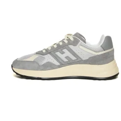 Heren Hogan Grijze Sneakers Hyperlight Leer Mesh