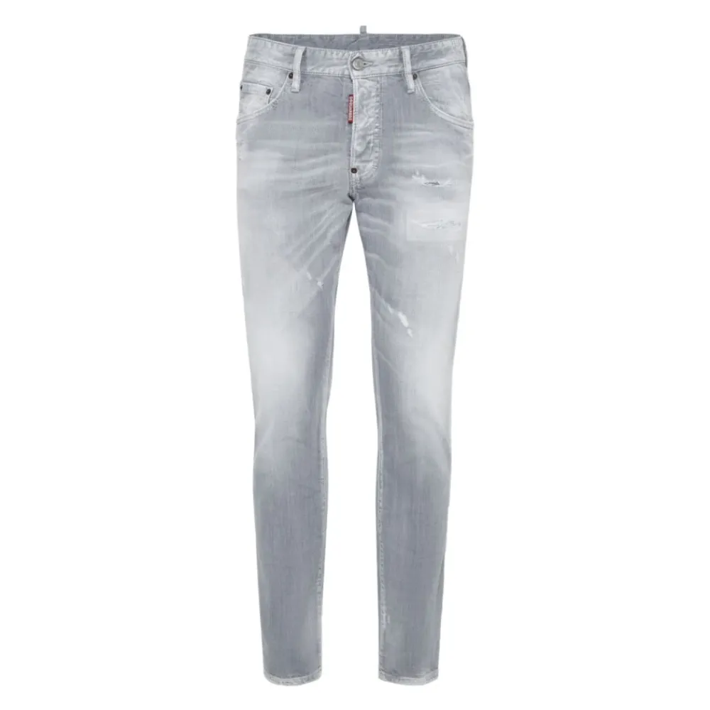 Heren Dsquared2 Jeans^Grijze Stijlvolle Broek