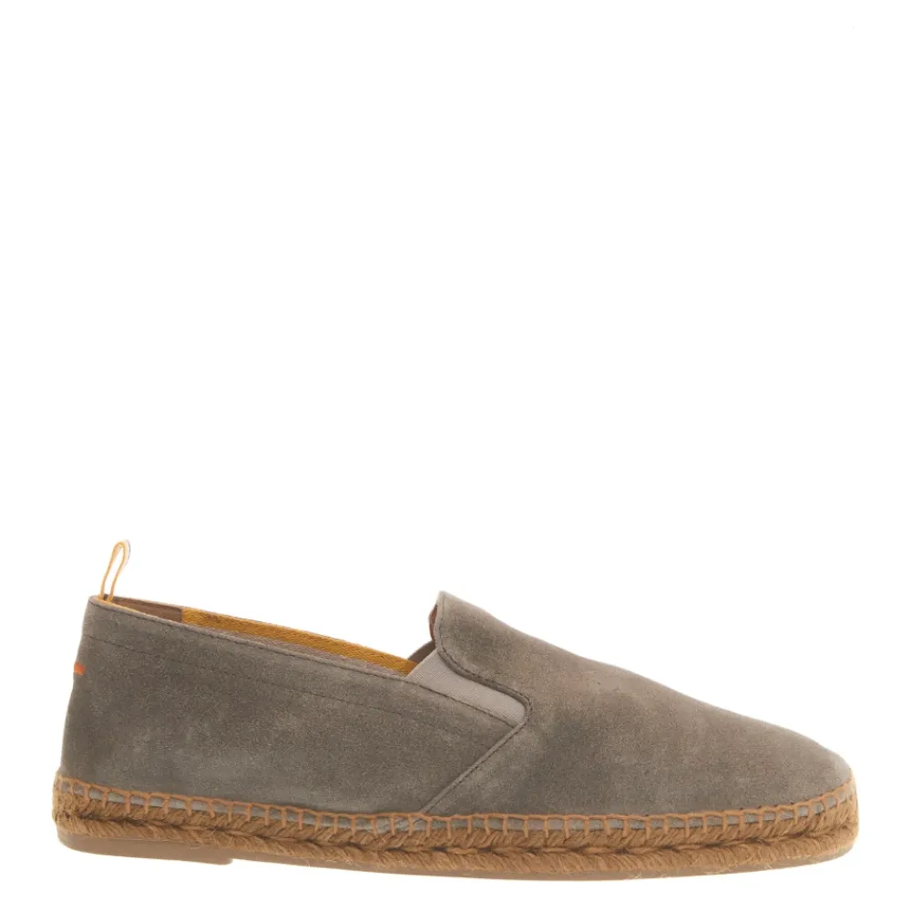 Heren Castañer Grijze Suède Espadrilles Loafers