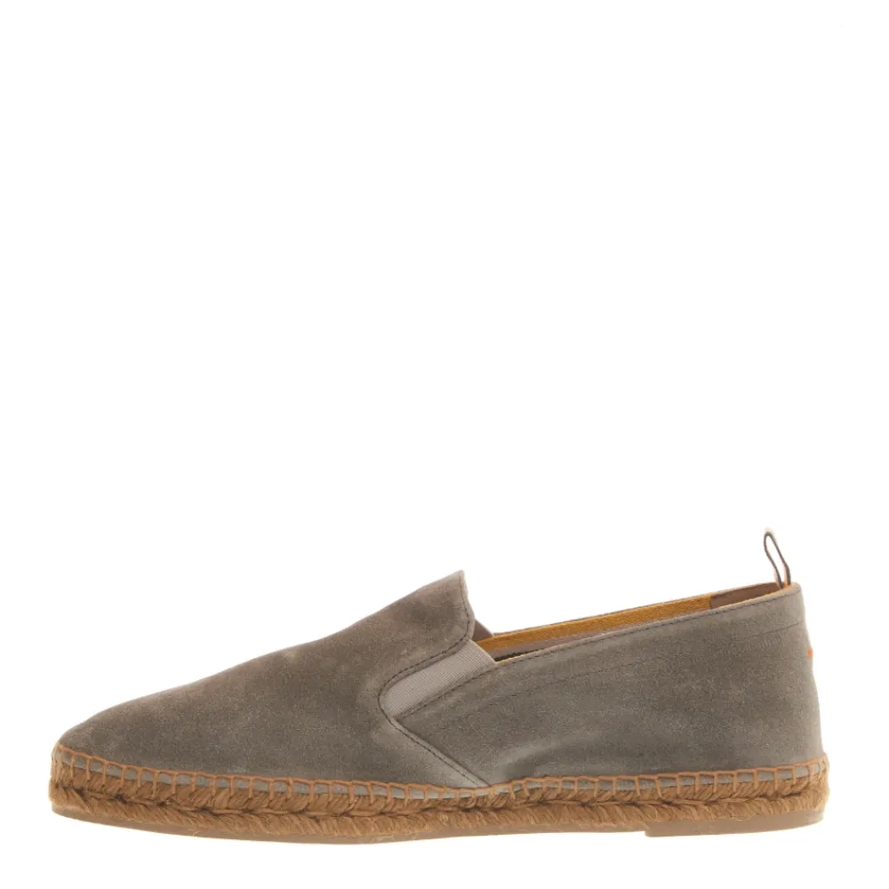 Heren Castañer Grijze Suède Espadrilles Loafers