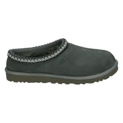 Heren UGG Grijze Suède Pantoffels met Rubberen Zool