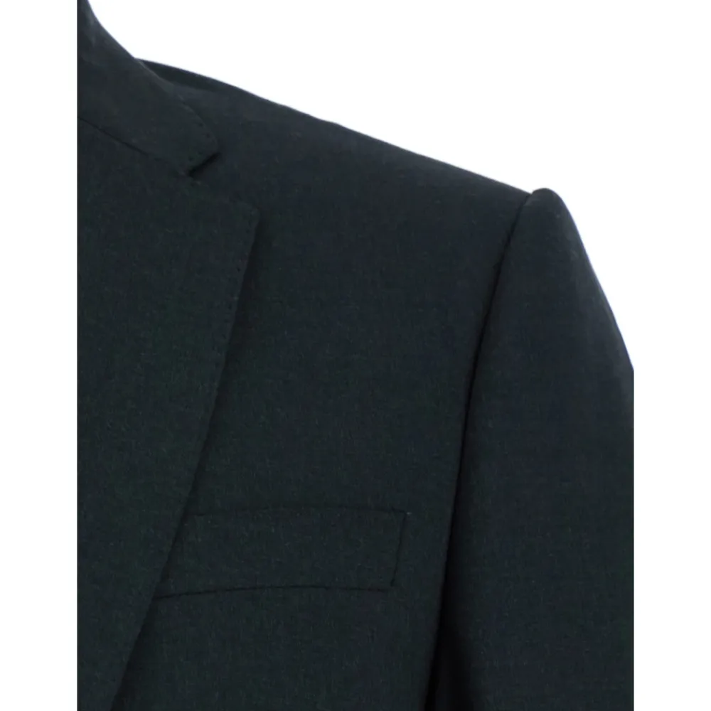 Heren Emporio Armani Kostuums^Grijze Wollen Blazerjurk