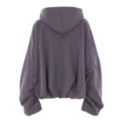 DAMES Dries Van Noten Hoodies & Sweatvesten^Grijze Zijde Nylon Sweater
