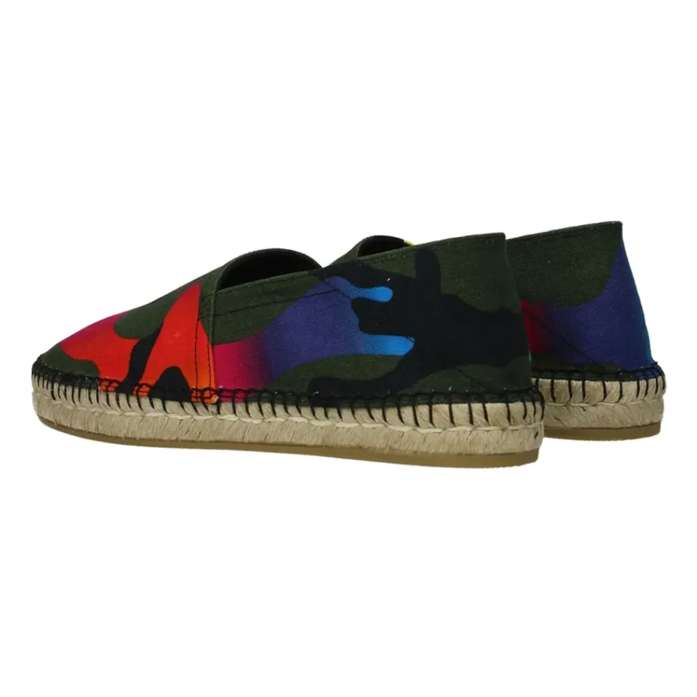 Heren Valentino Garavani Espadrilles^Groene Canvas Instap Schoenen AW23