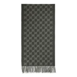 Heren Gucci Sjaals^e Cashmere Sjaal met GG Logo