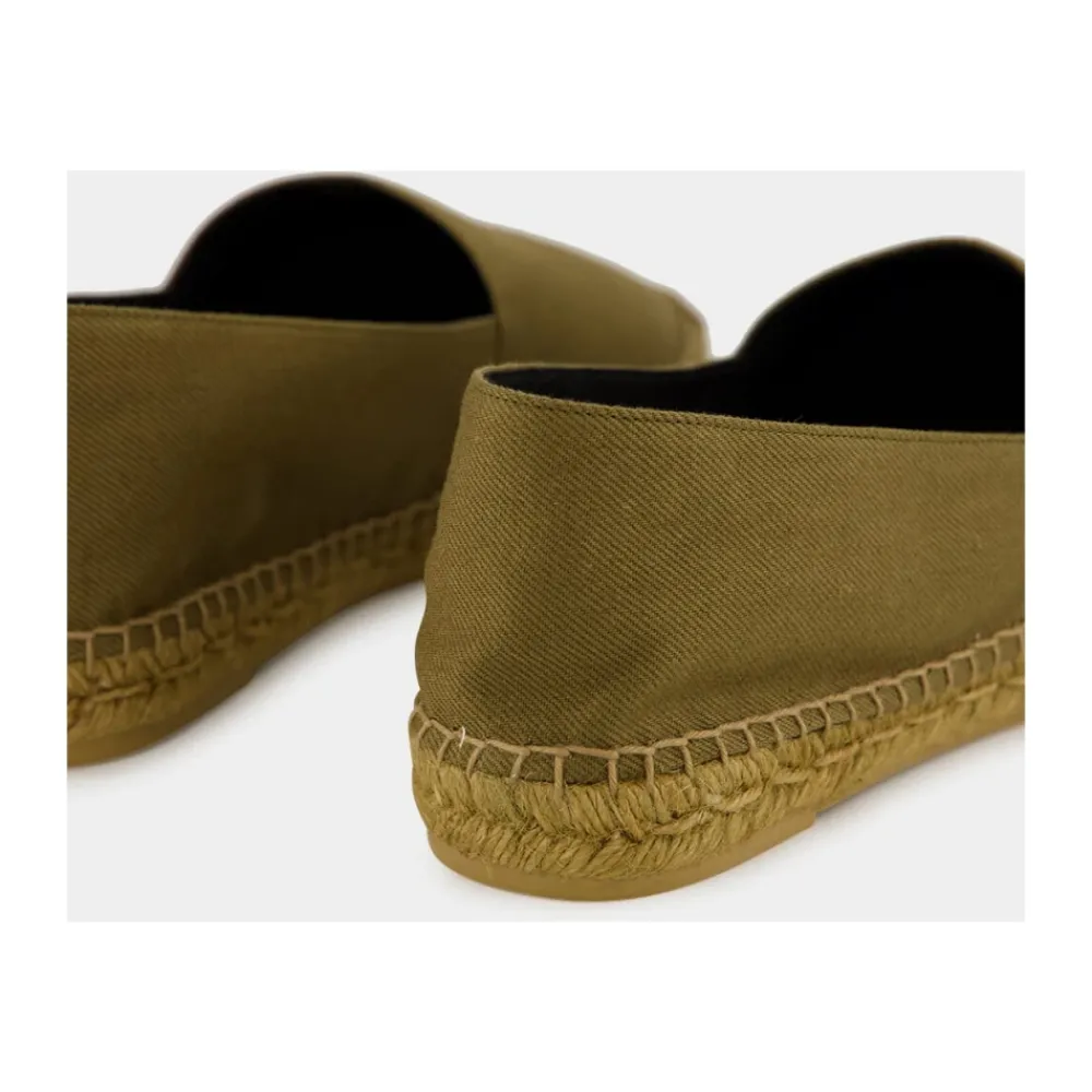 Heren Saint Laurent Espadrilles^e katoenen espadrilles met Cassandre borduurwerk