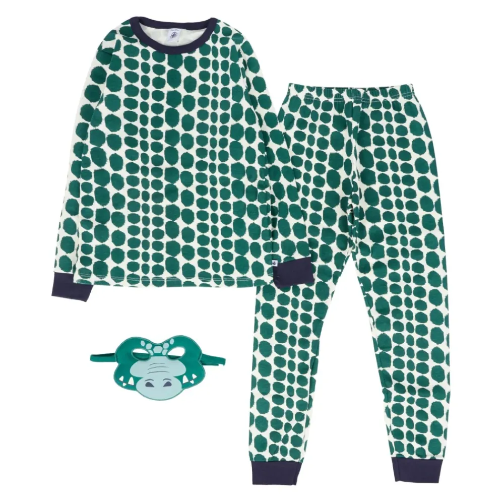 Petit Bateau e katoenen pyjama set met masker