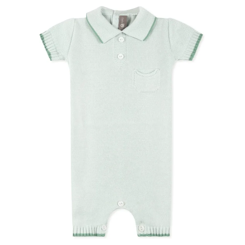 Little Bear Bodysuits & Sets^e Katoenen Romper met Applicatieknopen