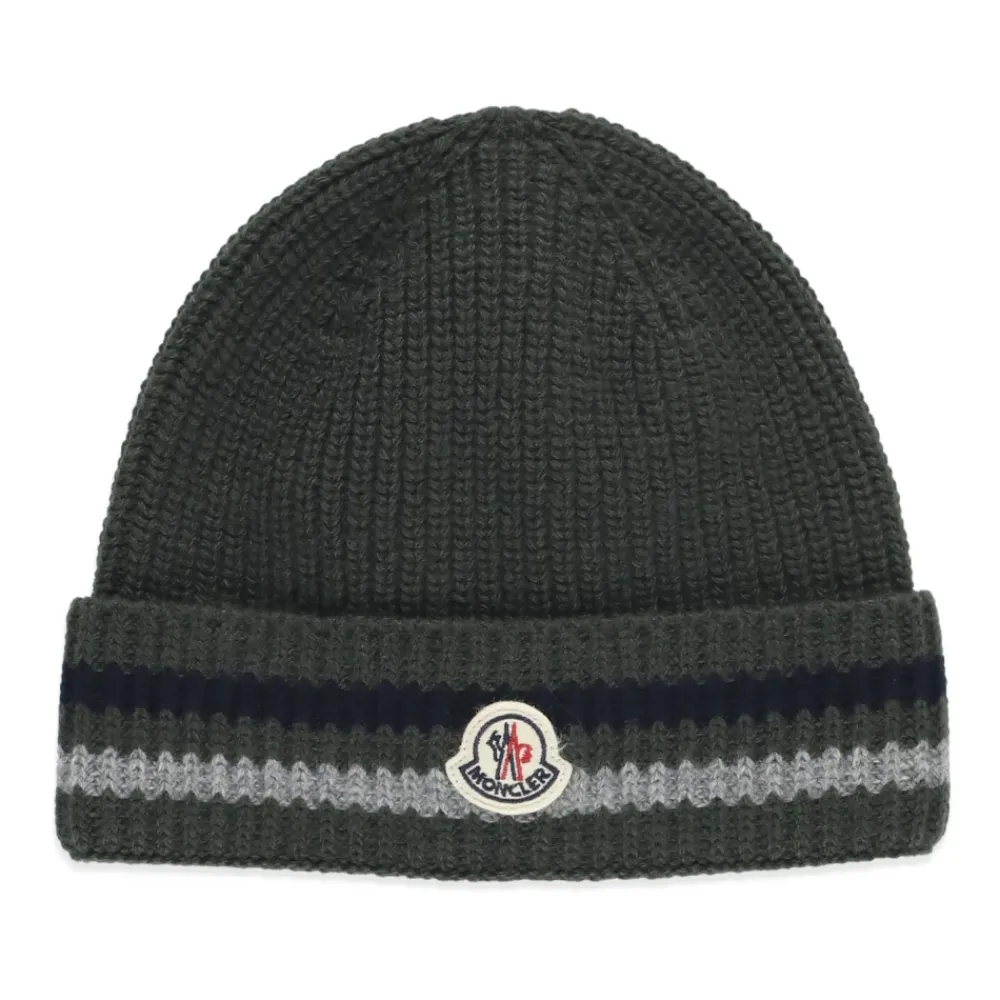 Moncler e Kinderen Beanie met Logo Patch