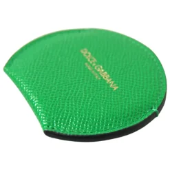 DAMES Dolce & Gabbana e Leren Ronde Logo Handspiegelhouder