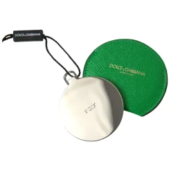 DAMES Dolce & Gabbana e Leren Ronde Logo Handspiegelhouder