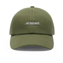Heren Jacquemus Petten^e Logo-Plaque Gebogen Rand Hoed