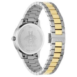 DAMES Gucci Horloges^e Malachiet Steen Wijzerplaat met Gouden Bijen Armband