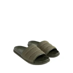 Heren Gucci Slippers^e Monogram Canvas Gewatteerde Sandalen